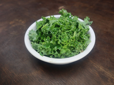 kale and Apple salad with Honey Lemon Dressing