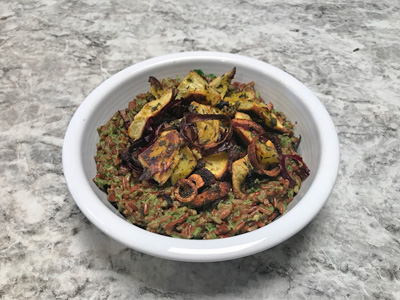kale-pesto-rice-with-roasted-festival-squash-and-scallions
