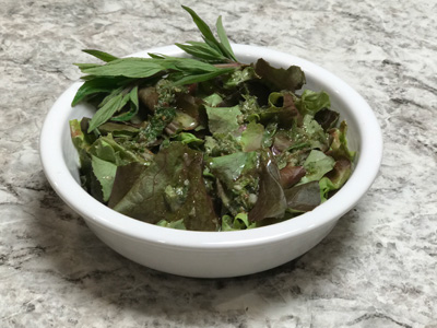 oakleaf-salad-with-lemon-mint-vinaigrette